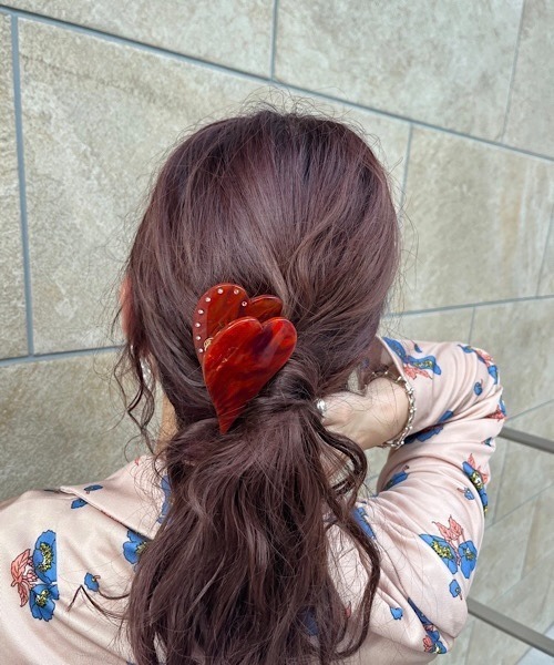 KuKuLu TOKYO】Heart hair clips（バレッタ/ヘアクリップ）｜tone