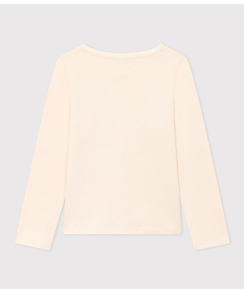 PETIT BATEAU(プチバトー)の「プリント長袖Tシャツ(Tシャツ/カットソー・キッズ・ホワイト×グリーン/ライトピンク/ライトグリーン/オフホワイト・4YEAR/5YEAR/3YEAR)」の7枚目の写真