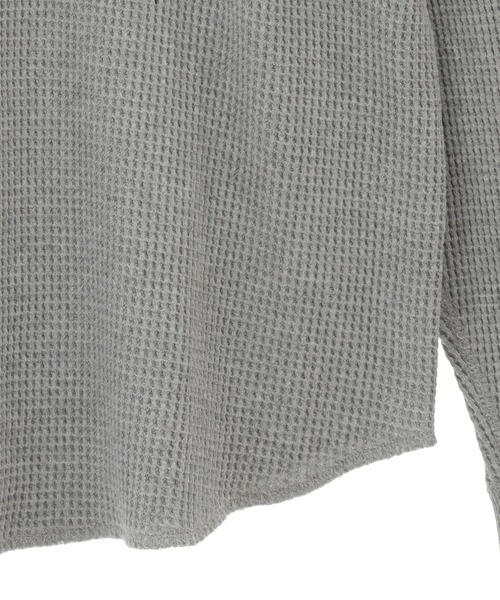 Candy Stripper（キャンディストリッパー）の「OUT OF ORDER WAFFLE L/S Tシャツ（Tシャツ/カットソー・レディース・ヘザーグレー/ブラック/オフホワイト・2）」の7枚目の写真