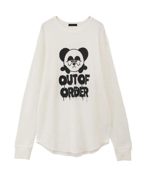 Candy Stripper（キャンディストリッパー）の「OUT OF ORDER WAFFLE L/S Tシャツ（Tシャツ/カットソー・レディース・ヘザーグレー/ブラック/オフホワイト・2）」の13枚目の写真