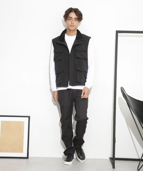 NANO universe（ナノユニバース）の「「Octa(R) CPCP(R)」スリムトラウザーズ（その他パンツ・メンズ・ベージュ/ブラック・M/S/L）」の7枚目の写真