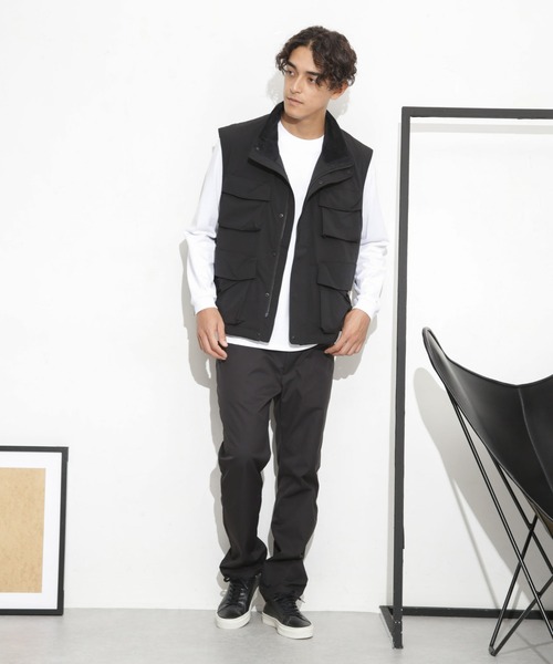 NANO universe（ナノユニバース）の「「Octa(R) CPCP(R)」スリムトラウザーズ（その他パンツ・メンズ・ベージュ/ブラック・M/S/L）」の8枚目の写真