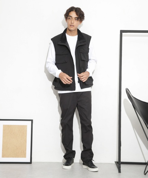 NANO universe（ナノユニバース）の「「Octa(R) CPCP(R)」スリムトラウザーズ（その他パンツ・メンズ・ベージュ/ブラック・M/S/L）」の10枚目の写真