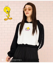 ANAP（アナップ）の「Tweetyコラボ/裏毛ラグランスウェットパーカー【親子お揃い】（パーカー・レディース）」