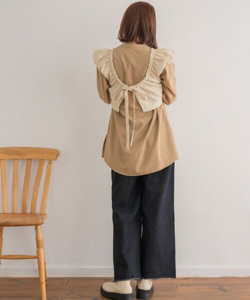 RETRO GIRL(レトロガール)の「【セットアイテム】Bリボンビスチェsetチュニック(シャツ/ブラウス・レディース・チャコールグレー/ナチュラル/ブラック・FREE)」の16枚目の写真