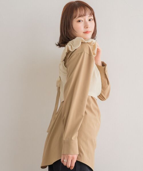 RETRO GIRL(レトロガール)の「【セットアイテム】Bリボンビスチェsetチュニック(シャツ/ブラウス・レディース・チャコールグレー/ナチュラル/ブラック・FREE)」の19枚目の写真