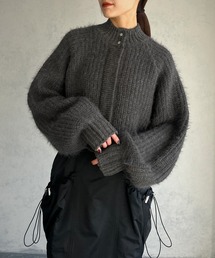 &g'aime | 【&g'aime】シャギーショートニットブルゾン(ブルゾン)