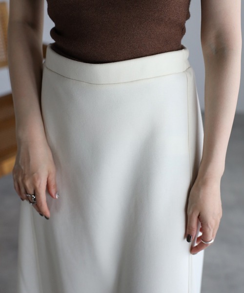 セットアップ対応商品】裏起毛スウェットフレアスカート（スカート