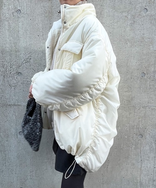 ANAP(アナップ)の「2WAYエコクラウド中綿モンスターコート(ダウンジャケット/コート・レディース・ブルー/ホワイト/スミクロ・FREE)」の18枚目の写真