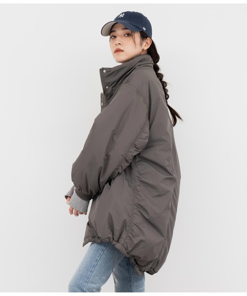 ANAP(アナップ)の「2WAYエコクラウド中綿モンスターコート(ダウンジャケット/コート・レディース・ブルー/ホワイト/スミクロ・FREE)」の8枚目の写真