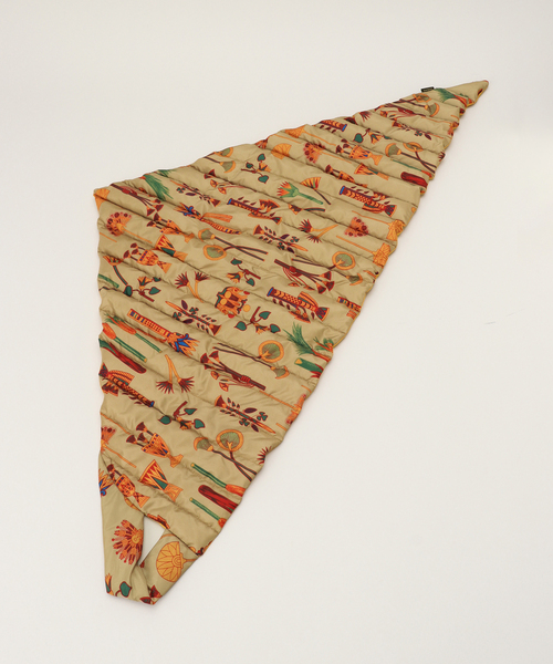 JOURNAL STANDARD LUXE（ジャーナルスタンダード　ラックス）の「【manipuri/マニプリ】TRIANGLE SCARF（バンダナ/スカーフ・レディース・ネイビー/ブラウン/キャメル・FREE）」の10枚目の写真