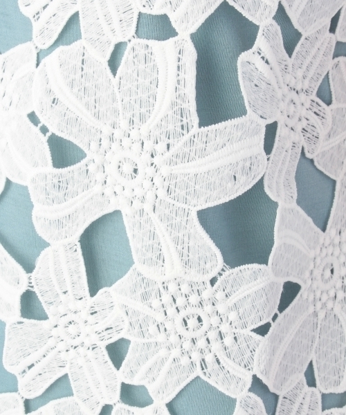 HusHusH（ハッシュアッシュ）の「レース重ねタンクトップ（タンクトップ・レディース・ブラック/イエロー/ブルー系1/グレー/ブルー/ホワイト・02/03）」の9枚目の写真