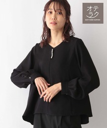 GLOBAL WORK | お手入れらくらく2WAYアクセ付きブラウス/970921(シャツ/ブラウス)
