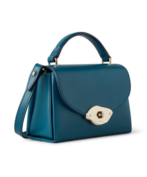 ハンドバッグ LANA TOP HANDLE HANDBAG Mulberry | ラナ トップハンドル | ブラック ハイグロスレザー