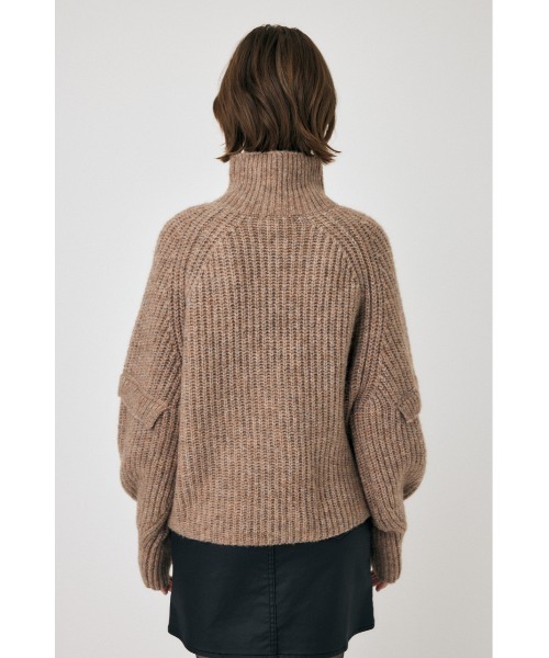 MOUSSY（マウジー）の「ASYMMETRIC HALF ZIP プルオーバー（ニット