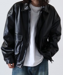 Bling Leads（ブリングリーズ）の「PUレザーBIGブルゾン（ブルゾン・メンズ）」