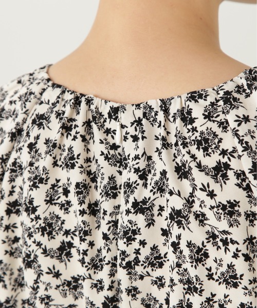 N.(N. Natural Beauty Basic)(エヌエヌナチュラルビューティーベーシック)の「◆フラワープリントラグランワンピース(ワンピース・レディース・オリーブ/オフホワイト・MEDIUM)」の18枚目の写真