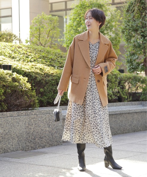 N.(N. Natural Beauty Basic)(エヌエヌナチュラルビューティーベーシック)の「◆フラワープリントラグランワンピース(ワンピース・レディース・オリーブ/オフホワイト・MEDIUM)」の12枚目の写真