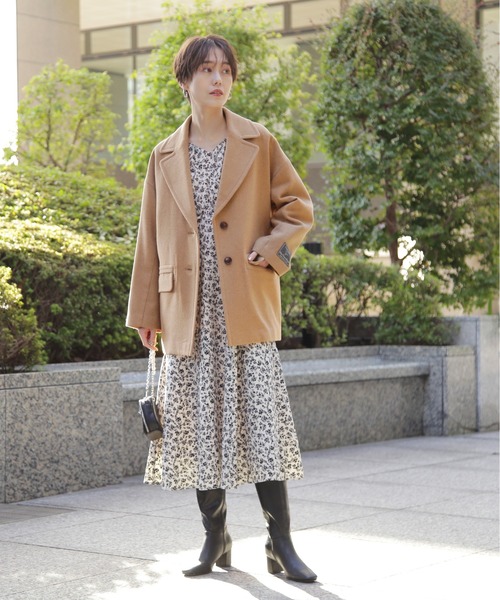 N.(N. Natural Beauty Basic)(エヌエヌナチュラルビューティーベーシック)の「◆フラワープリントラグランワンピース(ワンピース・レディース・オリーブ/オフホワイト・MEDIUM)」の13枚目の写真
