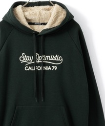 裏ボア あったか プリント/刺繍 パーカー