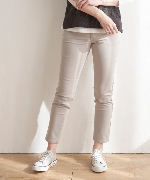 ikka（イッカ）の「GOKU楽パンツ ストレッチスキニー（その他パンツ・レディース・ダークネイビー/ブラック/グリーン系その他/ブルー/ベージュ・M/S/L）」の2枚目の写真