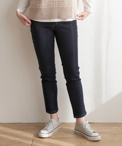 ikka（イッカ）の「GOKU楽パンツ ストレッチスキニー（その他パンツ・レディース・ダークネイビー/ブラック/グリーン系その他/ブルー/ベージュ・M/S/L）」の5枚目の写真