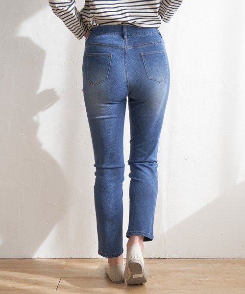 ikka（イッカ）の「GOKU楽パンツ ストレッチスキニー（その他パンツ・レディース・ダークネイビー/ブラック/グリーン系その他/ブルー/ベージュ・M/S/L）」の11枚目の写真