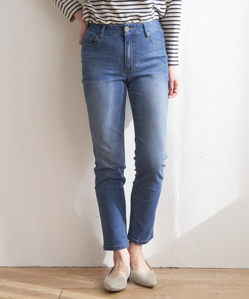 ikka（イッカ）の「GOKU楽パンツ ストレッチスキニー（その他パンツ・レディース・ダークネイビー/ブラック/グリーン系その他/ブルー/ベージュ・M/S/L）」の10枚目の写真