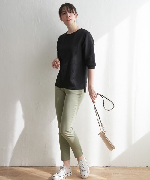 ikka（イッカ）の「GOKU楽パンツ ストレッチスキニー（その他パンツ・レディース・ダークネイビー/ブラック/グリーン系その他/ブルー/ベージュ・M/S/L）」の20枚目の写真