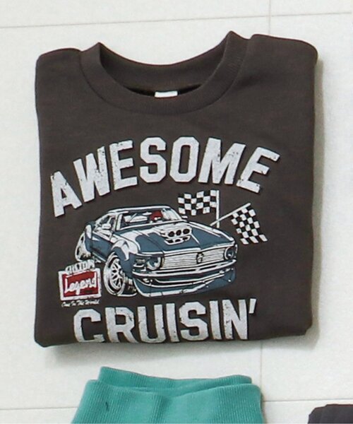 BREEZE（ブリーズ）の「【一部セットアップ可】バリエーショントレーナー（スウェット・キッズ・ピンク/ネイビー/パープル/ブラック/アイボリー/オレンジ/ライム/スミクロ/その他11/チャコール/グレー/ミント・130/140/110/100/80/90/120）」の4枚目の写真