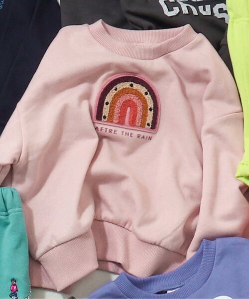 BREEZE（ブリーズ）の「【一部セットアップ可】バリエーショントレーナー（スウェット・キッズ・ピンク/ネイビー/パープル/ブラック/アイボリー/オレンジ/ライム/スミクロ/その他11/チャコール/グレー/ミント・130/140/110/100/80/90/120）」の11枚目の写真