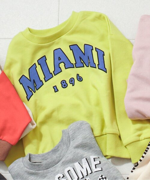 BREEZE（ブリーズ）の「【一部セットアップ可】バリエーショントレーナー（スウェット・キッズ・ピンク/ネイビー/パープル/ブラック/アイボリー/オレンジ/ライム/スミクロ/その他11/チャコール/グレー/ミント・130/140/110/100/80/90/120）」の7枚目の写真