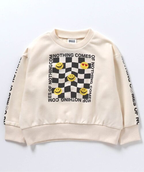 BREEZE（ブリーズ）の「【一部セットアップ可】バリエーショントレーナー（スウェット・キッズ・ピンク/ネイビー/パープル/ブラック/アイボリー/オレンジ/ライム/スミクロ/その他11/チャコール/グレー/ミント・130/140/110/100/80/90/120）」の19枚目の写真