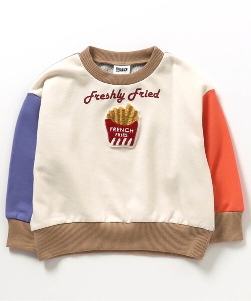 BREEZE（ブリーズ）の「【一部セットアップ可】バリエーショントレーナー（スウェット・キッズ・ピンク/ネイビー/パープル/ブラック/アイボリー/オレンジ/ライム/スミクロ/その他11/チャコール/グレー/ミント・130/140/110/100/80/90/120）」の14枚目の写真