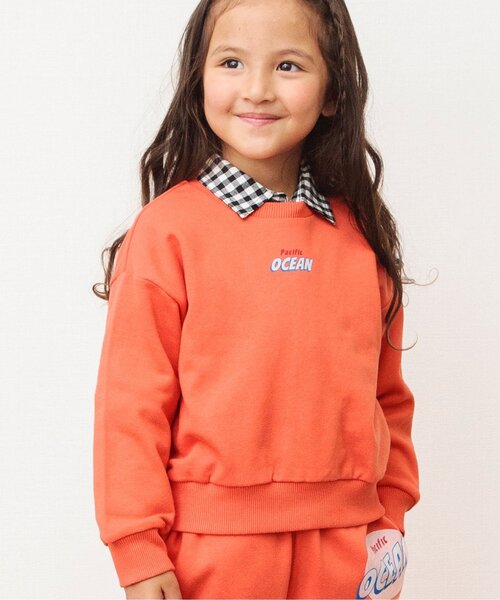 BREEZE（ブリーズ）の「【一部セットアップ可】バリエーショントレーナー（スウェット・キッズ・ピンク/ネイビー/パープル/ブラック/アイボリー/オレンジ/ライム/スミクロ/その他11/チャコール/グレー/ミント・130/140/110/100/80/90/120）」の13枚目の写真