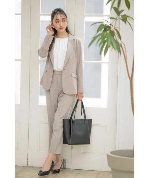 ANY SIS（エニィスィス）の「【UVカット / 接触冷感 / 吸水速乾】スマートビューティストレッチ テーパード パンツ（その他パンツ・レディース・ライトグレー系/ネイビー系/ベージュ系/黄土色系・3/1/2）」の8枚目の写真