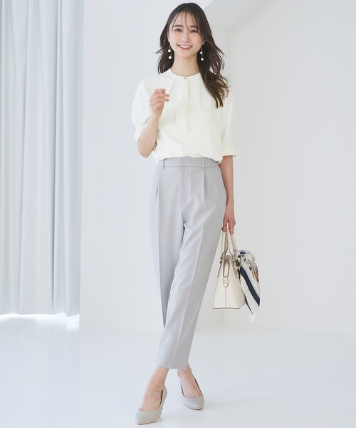 ANY SIS（エニィスィス）の「【UVカット / 接触冷感 / 吸水速乾】スマートビューティストレッチ テーパード パンツ（その他パンツ・レディース・ライトグレー系/ネイビー系/ベージュ系/黄土色系・3/1/2）」の10枚目の写真