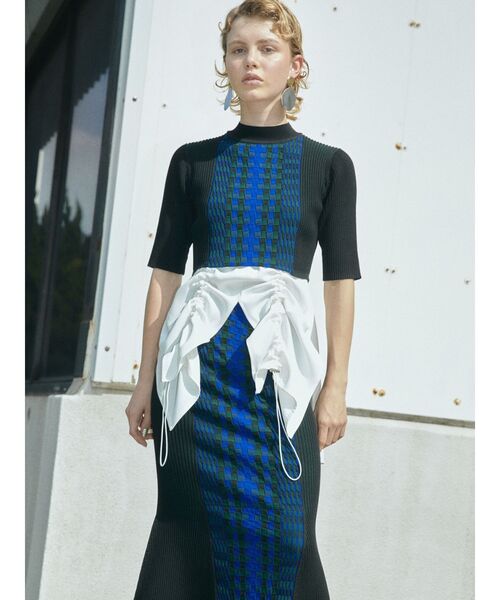 UN3D.(アンスリード)の「ヘムギャザータンクトップ(タンクトップ・レディース・ホワイト/ブラック・36/38)」の11枚目の写真