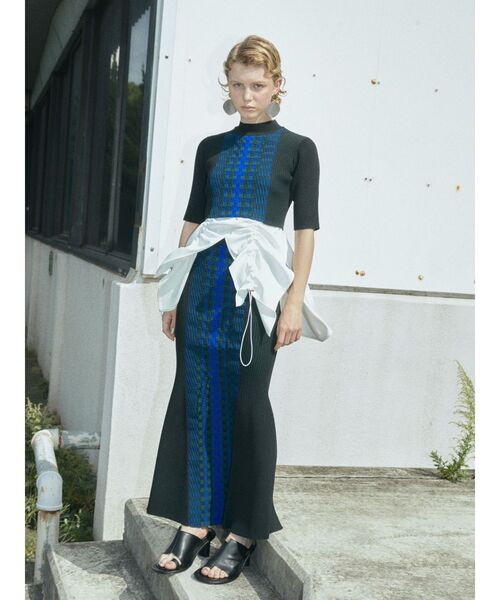 UN3D.(アンスリード)の「ヘムギャザータンクトップ(タンクトップ・レディース・ホワイト/ブラック・36/38)」の9枚目の写真