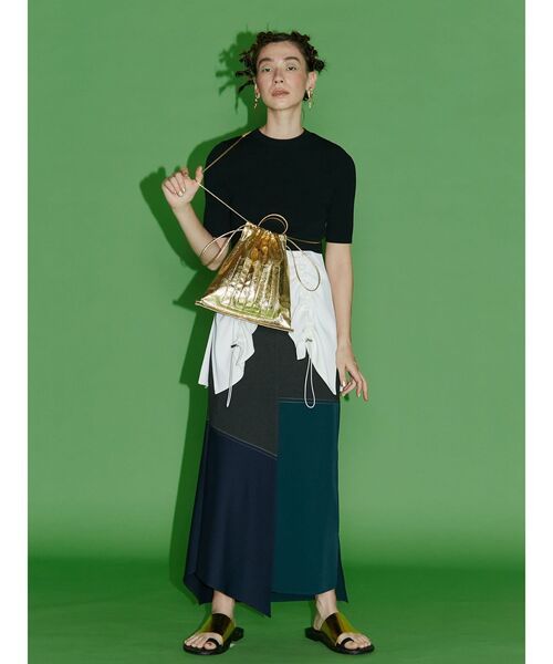 UN3D.(アンスリード)の「ヘムギャザータンクトップ(タンクトップ・レディース・ホワイト/ブラック・36/38)」の14枚目の写真