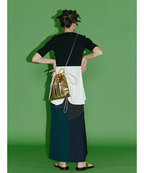 UN3D.(アンスリード)の「ヘムギャザータンクトップ(タンクトップ・レディース・ホワイト/ブラック・36/38)」の15枚目の写真