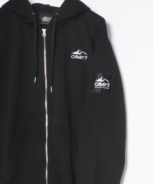 CAMP7(キャンプセブン)の「【CAMP7】DMX吸水速乾ジップパーカー(パーカー・メンズ・グレー/ブラック・S/M/L/XL)」の4枚目の写真