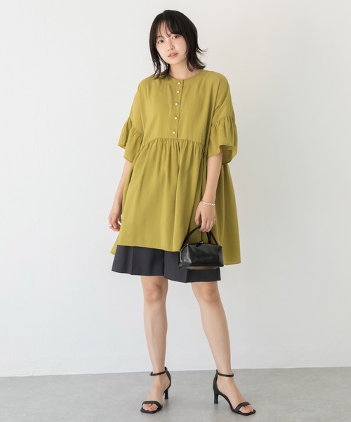 LAVEANGE（ラビアンジェ）の「カウレザーミニショルダーバッグ（ショルダーバッグ・レディース・シルバー/グレイッシュベージュ/ブラック・F）」の8枚目の写真