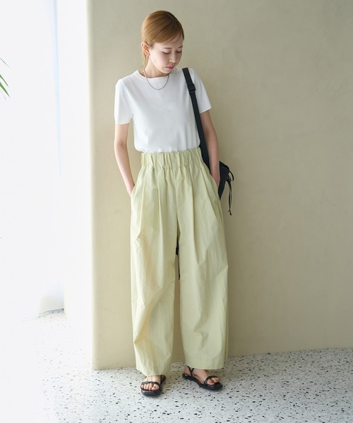 ROPE' PICNIC(ロペピクニック)の「【新色追加】総針ハーフスリーブニットプルオーバー/UVカット・洗濯機OK・冷感(ニット/セーター・レディース・ホワイト系その他5/ブラック/レッド/ライトグレー/オフホワイト/ブルー・38)」の19枚目の写真