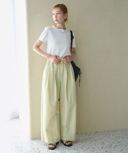 ROPE' PICNIC(ロペピクニック)の「【新色追加】総針ハーフスリーブニットプルオーバー/UVカット・洗濯機OK・冷感(ニット/セーター・レディース・ホワイト系その他5/ブラック/レッド/ライトグレー/オフホワイト/ブルー・38)」の20枚目の写真