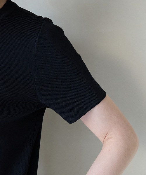 ROPE' PICNIC(ロペピクニック)の「【新色追加】総針ハーフスリーブニットプルオーバー/UVカット・洗濯機OK・冷感(ニット/セーター・レディース・ホワイト系その他5/ブラック/レッド/ライトグレー/オフホワイト/ブルー・38)」の13枚目の写真