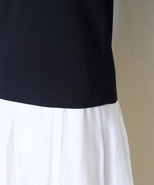 ROPE' PICNIC(ロペピクニック)の「【新色追加】総針ハーフスリーブニットプルオーバー/UVカット・洗濯機OK・冷感(ニット/セーター・レディース・ホワイト系その他5/ブラック/レッド/ライトグレー/オフホワイト/ブルー・38)」の7枚目の写真