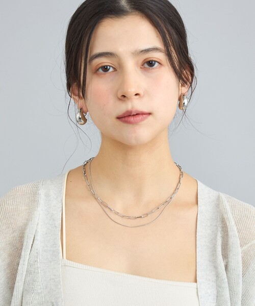 coen（コーエン）の「4WAY2連チェーンネックレス（ネックレス・レディース・シルバー/ゴールド・FREE）」の4枚目の写真