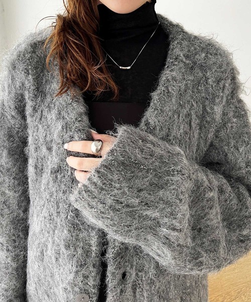 GeeRA（ジーラ）の「【swingby】ニットカーディガン（カーディガン/ボレロ・レディース・ベージュ・MEDIUM）」の7枚目の写真