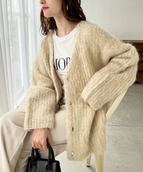 GeeRA（ジーラ）の「【swingby】ニットカーディガン（カーディガン/ボレロ・レディース・ベージュ・MEDIUM）」の9枚目の写真